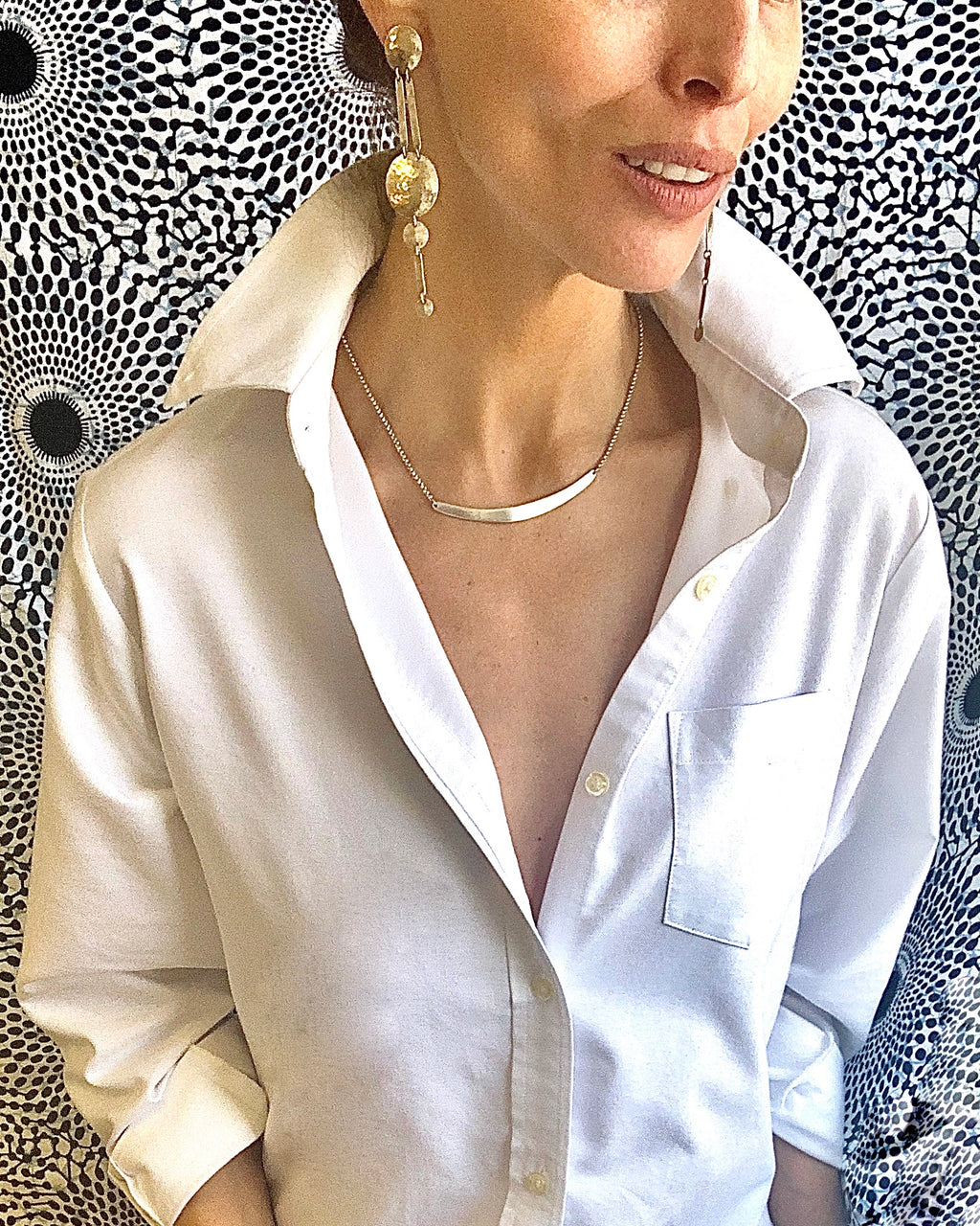 Slope Necklace // Silver