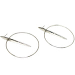 Load image into Gallery viewer, Spear Hoops // Silver
