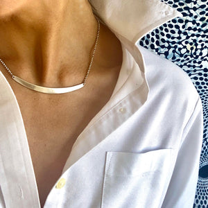 Slope Necklace // Silver