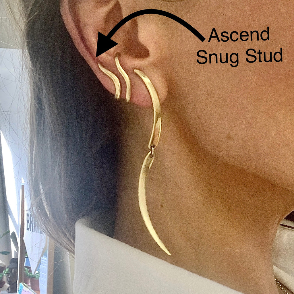 Ascend Snug Studs // Gold