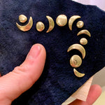 Load image into Gallery viewer, Crescent Studs // Gold
