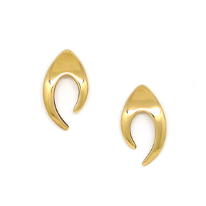 Claw Earrings // Brass